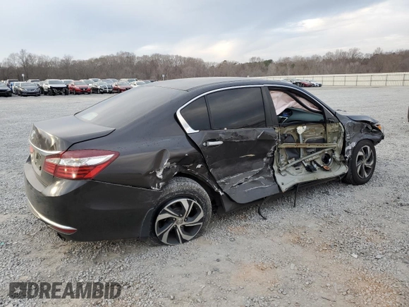 2016 Honda Accord Sedan LX with VIN 1HGCR2F37GA240779, listed as a Copart auction lot 86540084 with 52,356 mi miles and Salvage Title. Bid and sale history available at carsss.com. Image 3.