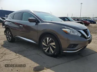 2016 Nissan Murano SL z VIN 5N1AZ2MH9GN138764, wystawiony jako Copart lot #59208385 z przebiegiem 135 257 mil mil oraz Czysty tytuł • Clean title. Historia ofert i sprzedaży dostępna na DreamBid. Obrazek 4.
