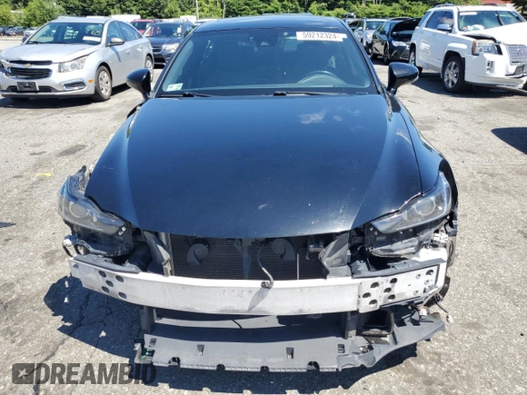 2017 Lexus IS 350 with VIN JTHCE1D22H5014429, listed as a Copart auction lot 59212324 with 78,267 mi miles and Salvage title. Bid and sale history available at DreamBid. Image 5.