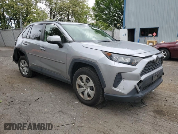 2019 Toyota RAV4 LE with VIN JTMG1RFV4KD004180, listed as a Copart auction lot 57127095 with 71,454 mi miles and Salvage title. Bid and sale history available at DreamBid. Image 4.