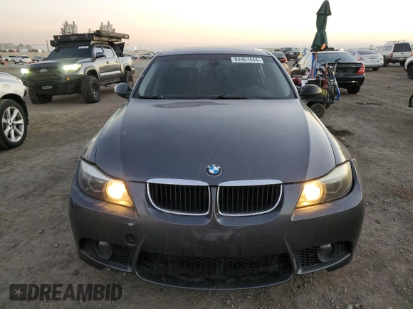 2008 BMW 3 Series 328i with VIN WBAVC57518NK77392, listed as a Copart auction lot 84467444 with 115,417 mi miles and Salvage title. Bid and sale history available at DreamBid. Image 5.