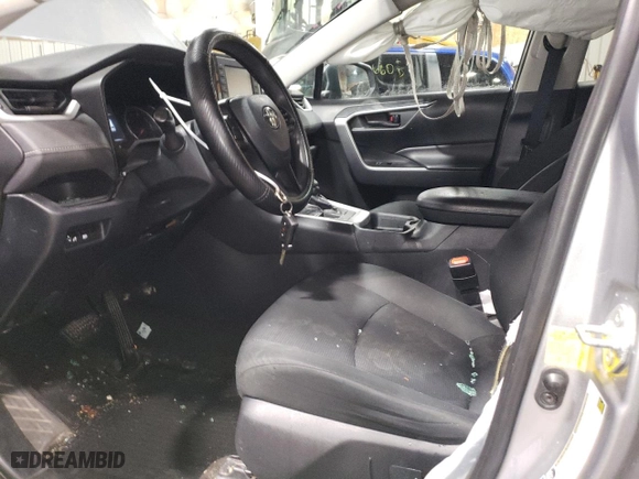 2019 Toyota RAV4 LE with VIN 2T3G1RFV7KC053703, listed as a Copart auction lot 80977994 with 51,028 mi miles and Salvage Title. Bid and sale history available at carsss.com. Image 7.