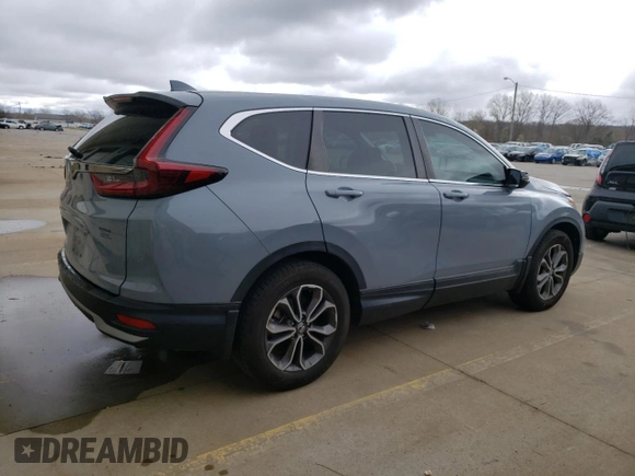 2020 Honda CR-V EX-L with VIN 2HKRW1H85LH405624, listed as a Copart auction lot 49845785 with 57,485 mi miles and Salvage Title. Bid and sale history available at carsss.com. Image 3.
