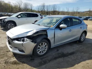 2017 Mazda 3 Sport with VIN 3MZBN1K76HM107389, listed as a Copart auction lot 53777005 with 87,402 mi miles and Salvage Title. Bid and sale history available at DreamBid. Image 1.