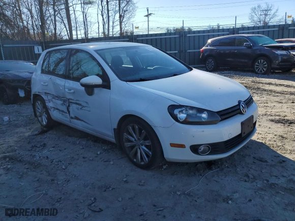2013 Volkswagen Golf TDI w/Sunroof & Nav with VIN WVWNM7AJ4DW126519, listed as a Copart auction lot 81558904 with 208,280 mi miles and Salvage Title. Bid and sale history available at carsss.com. Image 4.