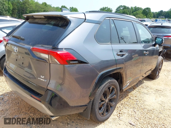 2024 Toyota RAV4 Hybrid SE with VIN 4T3T6RFV4RU144159, listed as a IAAI auction lot 42383398 with 24,499 mi miles and . Bid and sale history available at DreamBid. Image 4.
