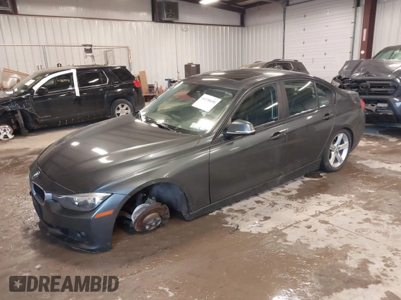 2013 BMW 3 Series 328i xDrive with VIN WBA3B3G55DNP38473, listed as a IAAI auction lot 41278450 with 130,495 mi miles. Bid and sale history available at carsss.com. Image 2.