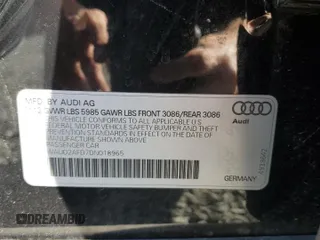 2013 Audi S8 with VIN WAUD2AFD7DN018965, listed as a Copart auction lot 73369774 with 0 mi miles and Salvage Title. Bid and sale history available at carsss.com. Image 14.