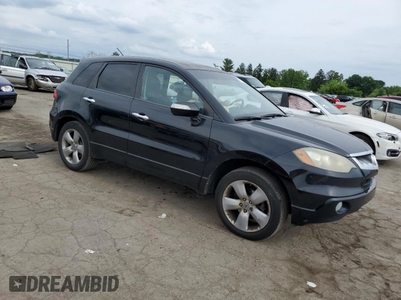 2007 Acura RDX with VIN 5J8TB18207A021570, listed as a Copart auction lot 57716394 with 240,010 mi miles and Salvage Title. Bid and sale history available at carsss.com. Image 4.