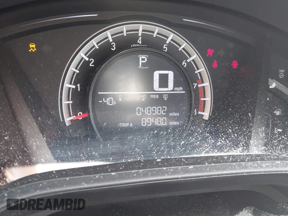 2017 Honda CR-V LX with VIN 2HKRW6H39HH206214, listed as a IAAI auction lot 40015604 with 48,982 mi miles. Bid and sale history available at carsss.com. Image 15.