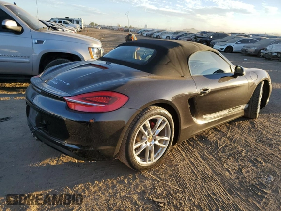 2013 Porsche Boxster S with VIN WP0CB2A8XDS132331, listed as a Copart auction lot 72467644 with 57,156 mi miles and Salvage Title. Bid and sale history available at carsss.com. Image 3.