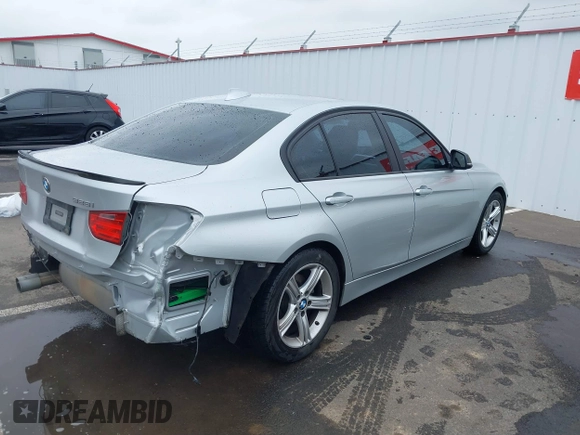 2013 BMW 3 Series 328i with VIN WBA3C1C51DF438981, listed as a IAAI auction lot 41741049 with 135,499 mi miles. Bid and sale history available at carsss.com. Image 4.