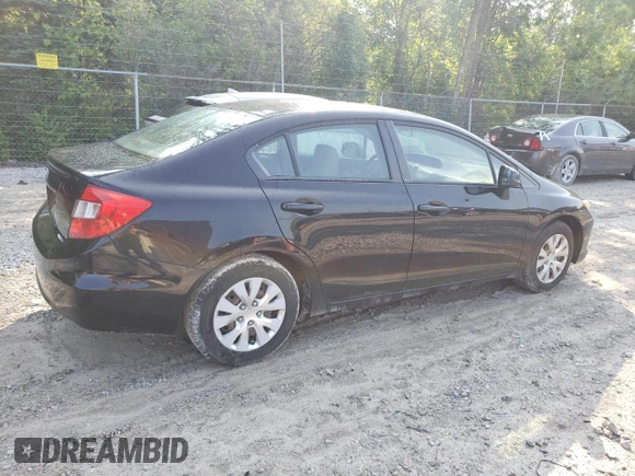 2012 Honda Civic LX с VIN 19XFB2F54CE046672, выставлен на аукционе Copart как лот 59880595 с пробегом 209 284 миль миль и Чистый • Clean title. История ставок и продаж доступна на DreamBid. Изображение 3.