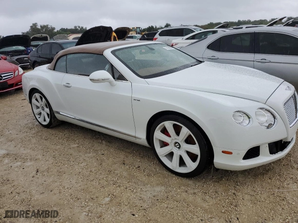 2015 Bentley Continental GT with VIN SCBGU3ZA4FC043637, listed as a Copart auction lot 74144684 with 0 mi miles and Salvage Title. Bid and sale history available at carsss.com. Image 4.