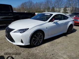 2020 Lexus RC with VIN JTHG85EC4L5005795, listed as a Copart auction lot 46108243 with 19,211 mi miles. Bid and sale history available at carsss.com. Image 1.