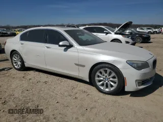 2015 BMW 7 Series 740Li with VIN WBAYE4C54FD947298, listed as a Copart auction lot 48323785 with 81,570 mi miles and Salvage Title. Bid and sale history available at DreamBid. Image 4.