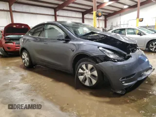 2023 Tesla Model Y Long Range with VIN 7SAYGDEE9PA143955, listed as a Copart auction lot 48114395 with 20,152 mi miles and Salvage Title. Bid and sale history available at DreamBid. Image 4.