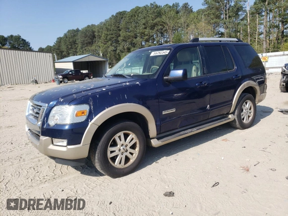 2007 Ford Explorer Eddie Bauer z VIN 1FMEU74E57UB86366, wystawiony jako Copart lot #55292345 z przebiegiem 241 141 mil mil oraz Czysty tytuł • Clean title. Historia ofert i sprzedaży dostępna na DreamBid. Obrazek 1.
