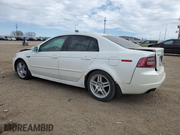 2007 Acura TL with VIN 19UUA66247A008392, listed as a Copart auction lot 50346135 with 0 mi miles and Salvage Title. Bid and sale history available at carsss.com. Image 2.