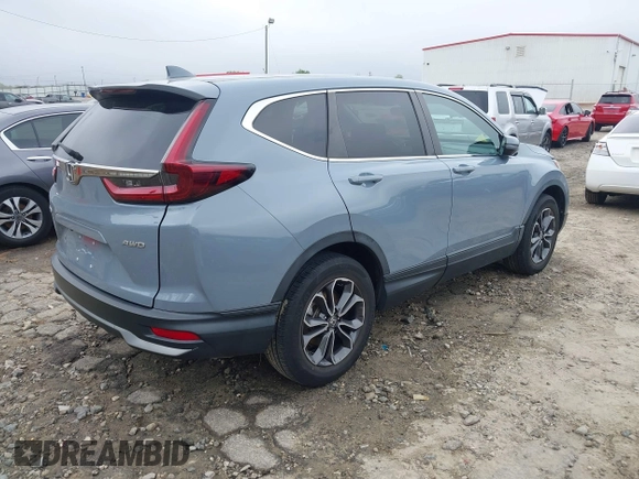 2020 Honda CR-V EX with VIN 7FARW2H51LE010421, listed as a IAAI auction lot 41861502 with 24,261 mi miles. Bid and sale history available at carsss.com. Image 4.