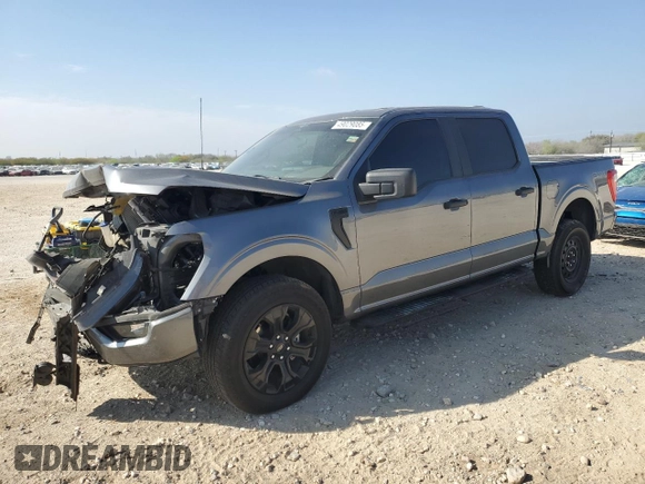 2023 Ford F-150 XL with VIN 1FTEW1EP6PFD18146, listed as a Copart auction lot 49029085 with 35,458 mi miles and Salvage Title. Bid and sale history available at carsss.com. Image 1.