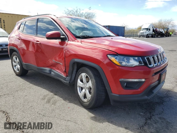 2019 Jeep Compass Altitude with VIN 3C4NJCBB6KT833200, listed as a Copart auction lot 48012385 with 59,212 mi miles and Salvage title. Bid and sale history available at DreamBid. Image 4.