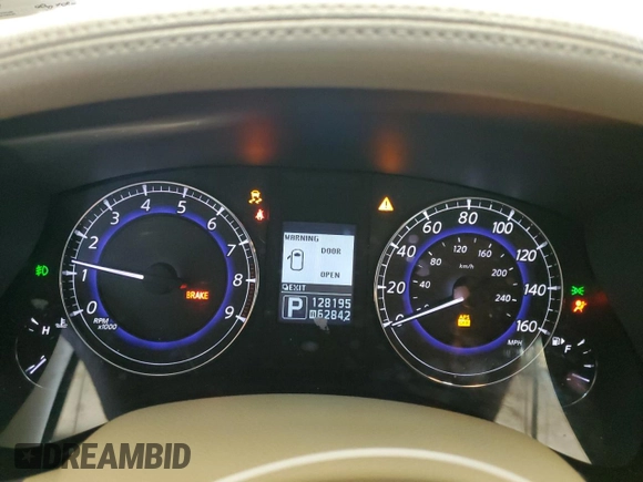 2012 Infiniti EX Journey with VIN JN1AJ0HRXCM453448, listed as a Copart auction lot 54864725 with 128,195 mi miles and Salvage title. Bid and sale history available at DreamBid. Image 9.