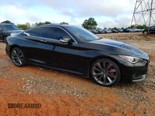 2022 Infiniti Q60 Red Sport 400 with VIN JN1FV7LK5NM660409, listed as a Copart auction lot 71884424 with 35,354 mi miles and Salvage title. Bid and sale history available at DreamBid. Image 4.