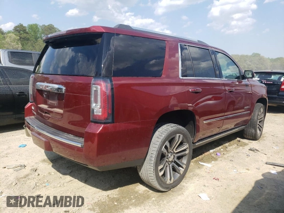 2018 GMC Yukon Denali with VIN 1GKS2CKJ1JR201871, listed as a Copart auction lot 52449594 with 82,761 mi miles and Salvage Title. Bid and sale history available at carsss.com. Image 3.