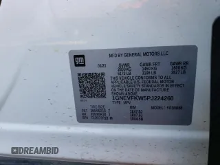 2023 Chevrolet Traverse LS with VIN 1GNEVFKW5PJ224260, listed as a Copart auction lot 87762735 with 40,689 mi miles and Salvage Title. Bid and sale history available at carsss.com. Image 13.