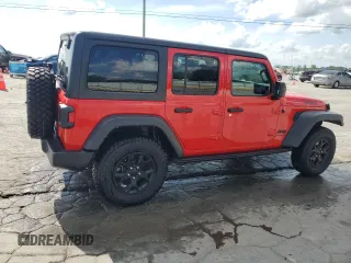 2021 Jeep Wrangler Unlimited Sport S z VIN 1C4HJXDG9MW866184, wystawiony jako Copart lot #61152125 z przebiegiem 37 215 mil mil oraz Szkoda całkowita • Salvage title. Historia ofert i sprzedaży dostępna na DreamBid. Obrazek 3.