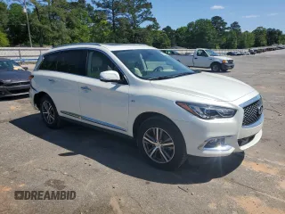2017 Infiniti QX60 with VIN 5N1DL0MN6HC553949, listed as a Copart auction lot 52230465 with 107,277 mi miles and Salvage Title. Bid and sale history available at carsss.com. Image 4.