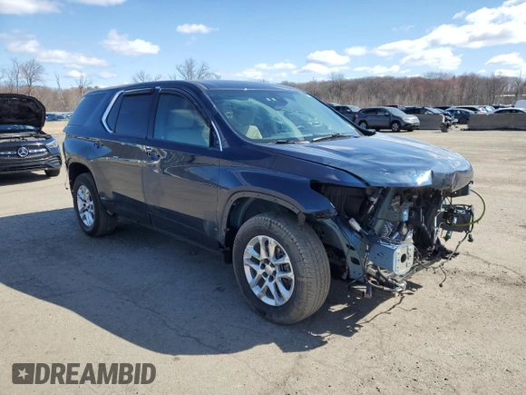 2022 Chevrolet Traverse LS with VIN 1GNEVFKW8NJ193745, listed as a Copart auction lot 50677525 with 41,041 mi miles and Salvage Title. Bid and sale history available at carsss.com. Image 4.