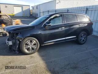 2019 Infiniti QX60 Pure z VIN 5N1DL0MM6KC567252, wystawiony jako Copart lot #50342105 z przebiegiem 130 672 mil mil oraz Szkoda całkowita • Salvage title. Historia ofert i sprzedaży dostępna na DreamBid. Obrazek 1.