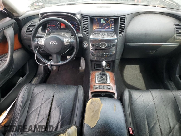 2010 Infiniti FX with VIN JN8AS1MU0AM800328, listed as a Copart auction lot 46993445 with 201,409 mi miles and Salvage title. Bid and sale history available at DreamBid. Image 8.