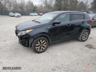 2015 Kia Sportage LX with VIN KNDPBCAC9F7759023, listed as a Copart auction lot 48891445 with 240,567 mi miles and Salvage Title. Bid and sale history available at carsss.com. Image 1.