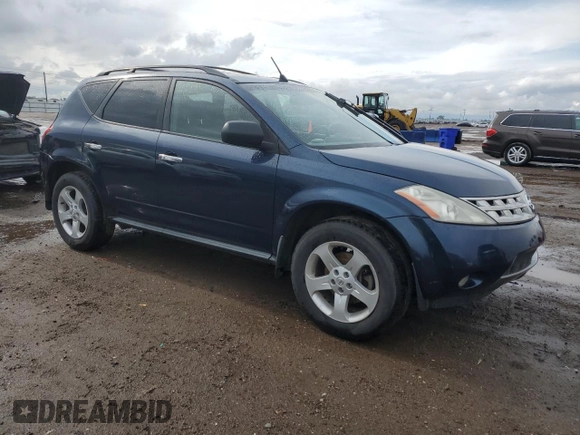 2005 Nissan Murano SL z VIN JN8AZ08T45W318883, wystawiony jako Copart lot #56180225 z przebiegiem 165 436 mil mil oraz Szkoda całkowita • Salvage title. Historia ofert i sprzedaży dostępna na DreamBid. Obrazek 4.