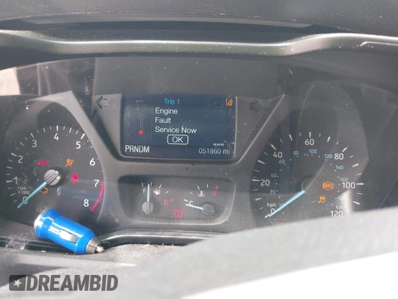2019 Ford Transit z VIN 1FTYE2CM2KKB42436, wystawiony jako IAAI lot #42636612 z przebiegiem 51 860 mil mil oraz . Historia ofert i sprzedaży dostępna na DreamBid. Obrazek 7.
