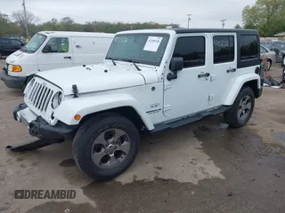 2016 Jeep Wrangler Unlimited Sahara с VIN 1C4HJWEG8GL345391, выставлен на аукционе IAAI как лот 42158328 с пробегом 61 020 миль миль и . История ставок и продаж доступна на DreamBid. Изображение 2.