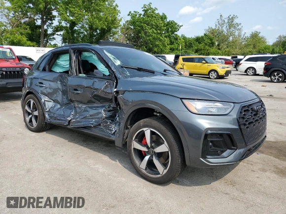 2024 Audi Q5 S line Premium Plus with VIN WA1EAAFY8R2109310, listed as a Copart auction lot 58716035 with Not provided miles and Salvage title. Bid and sale history available at DreamBid. Image 4.