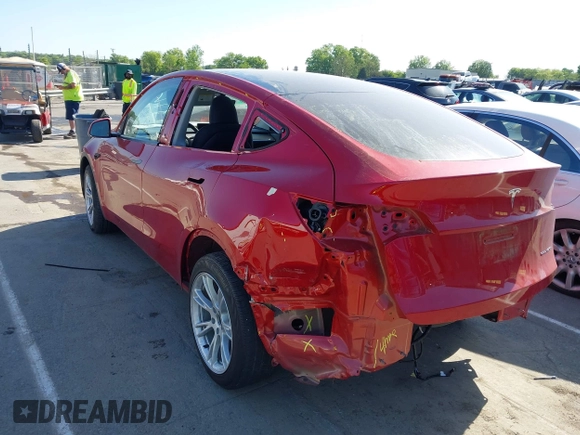 2023 Tesla Model Y Long Range with VIN 7SAYGDEEXPA182702, listed as a IAAI auction lot 42023730 with Not provided miles and . Bid and sale history available at DreamBid. Image 3.