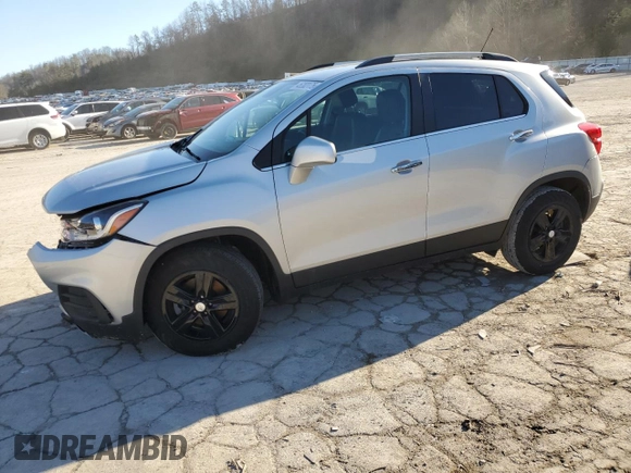 2019 Chevrolet Trax LT z VIN 3GNCJLSB4KL389877, wystawiony jako Copart lot #45202175 z przebiegiem 35 394 mil mil oraz Szkoda całkowita • Salvage title. Historia ofert i sprzedaży dostępna na DreamBid. Obrazek 1.