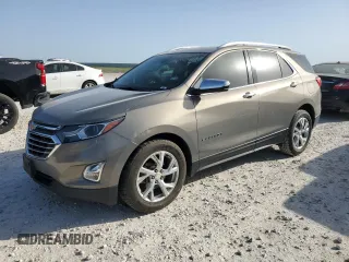 2018 Chevrolet Equinox Premier with VIN 3GNAXMEV1JS531382, listed as a Copart auction lot 49818085 with 98,740 mi miles and Salvage Title. Bid and sale history available at carsss.com. Image 1.