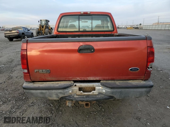 2000 Ford Super Duty F-250 XL with VIN 1FTNW21S2YEC54808, listed as a Copart auction lot 75731584 with 155,290 mi miles and Salvage Title. Bid and sale history available at carsss.com. Image 6.