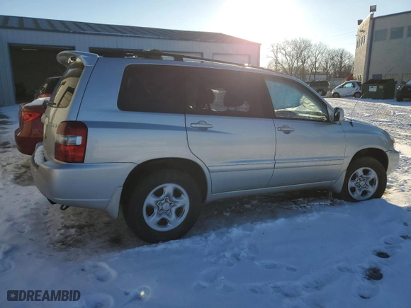 2007 Toyota Highlander with VIN JTEHD21A270048597, listed as a Copart auction lot 87587725 with 97,815 mi miles and Salvage Title. Bid and sale history available at carsss.com. Image 3.