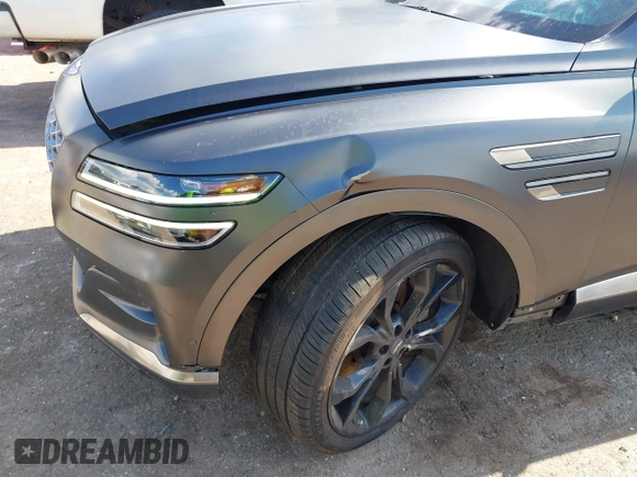 2022 Genesis GV80 Advanced Plus с VIN KMUHCESC8NU094592, выставлен на аукционе IAAI как лот 42554835 с пробегом 57 293 миль миль и . История ставок и продаж доступна на DreamBid. Изображение 6.