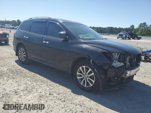 2015 Nissan Pathfinder Platinum with VIN 5N1AR2MN7FC696788, listed as a Copart auction lot 53426315 with 143,350 mi miles and Salvage Title. Bid and sale history available at DreamBid. Image 4.