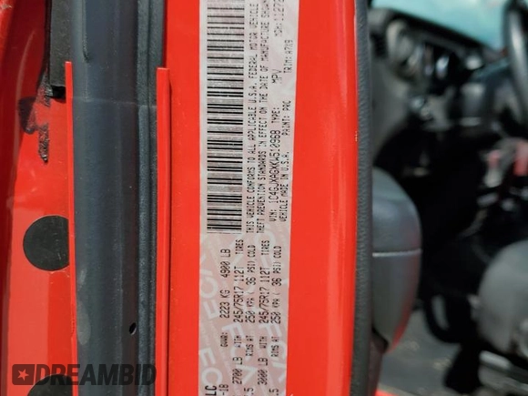 2019 Jeep Wrangler Sport S z VIN 1C4GJXAGXKW510968, wystawiony jako Copart lot #55758615 z przebiegiem 86 370 mil mil oraz Szkoda całkowita • Salvage title. Historia ofert i sprzedaży dostępna na DreamBid. Obrazek 13.