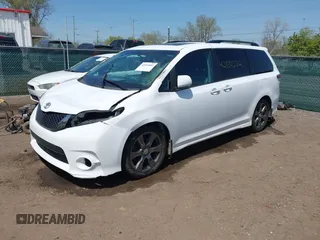 2017 Toyota Sienna SE with VIN 5TDXZ3DCXHS883219, listed as a IAAI auction lot 42104502 with 97,047 mi miles and . Bid and sale history available at DreamBid. Image 18.