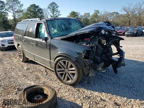 2016 Ford Expedition EL Platinum with VIN 1FMJK1MT8GEF12400, listed as a Copart auction lot 47291385 with 0 mi miles and Salvage Title. Bid and sale history available at carsss.com. Image 12.